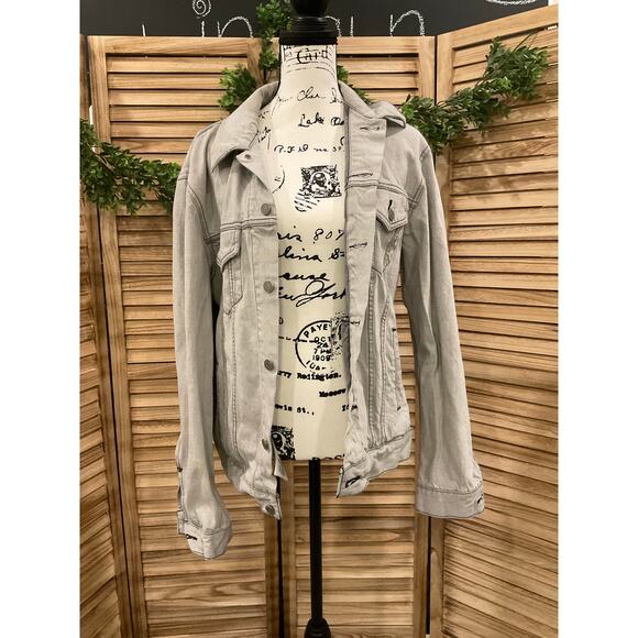 LEVIS red tab 70589 GRAY denim trucker jacket - Picture 1 of 7